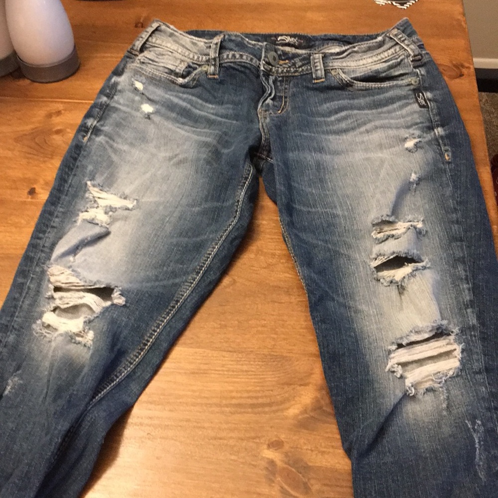 Silver jeans
